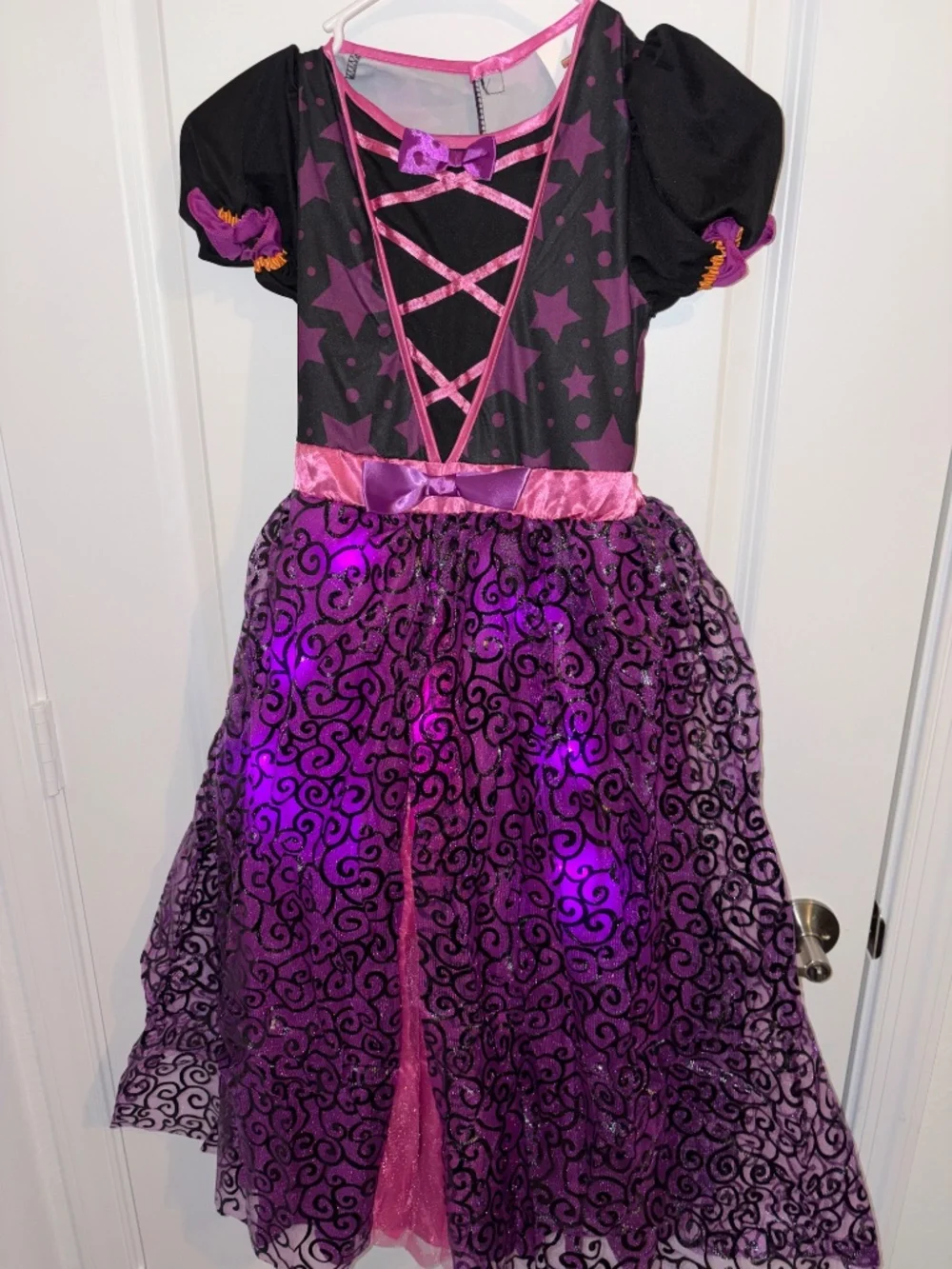 Spooktacular Creations Girls Light Up  Witch For Halloween Costume Medium (8-10)